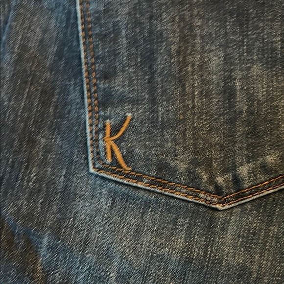 Kut from the Kloth Blue Jeans with Distressed Look - Picture 7 of 8